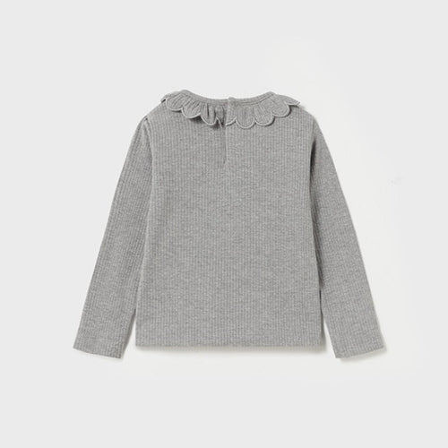 Grey Rib Knit Shirt