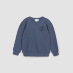 Miles Blue Waffle Knit Sweatshirt