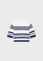 Navy Stripe Knit Sweater