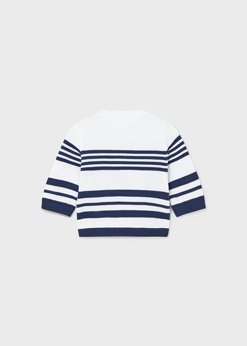 Navy Stripe Knit Sweater