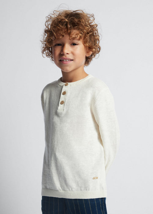 Linen Henley Sweater