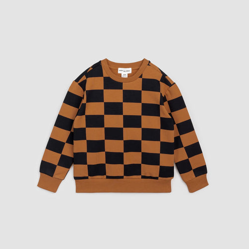 Bronze Checkboard Sweatshirt