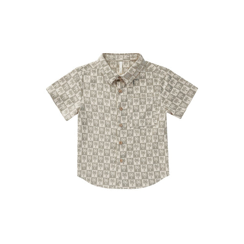 Collared Short Sleeve Shirt | Palm Check