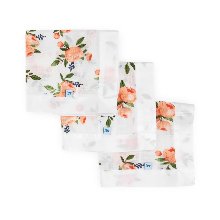 Cotton Muslin Security Blanket 3 Pack