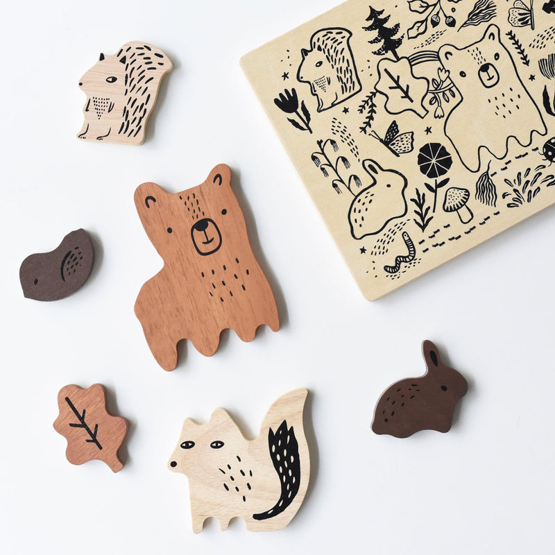 Wooden Tray Puzzle - Woodland Animals - 2nd Edition *Online Exclusive*